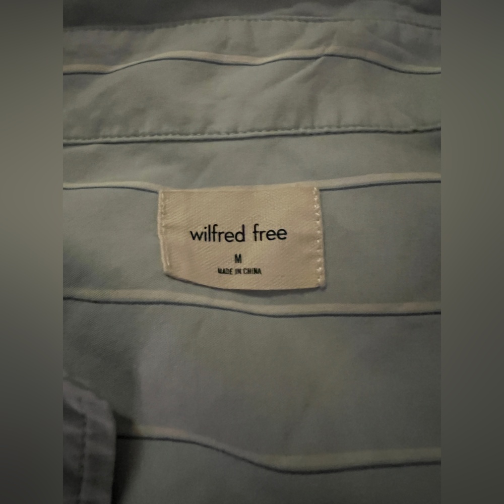 Wilfred Free Light Blue Button Up Shirt